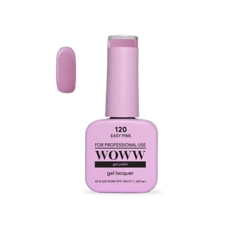 Ημιμόνιμο Βερνίκι New Woww Cosmetics 10ml Easy Pink - 120